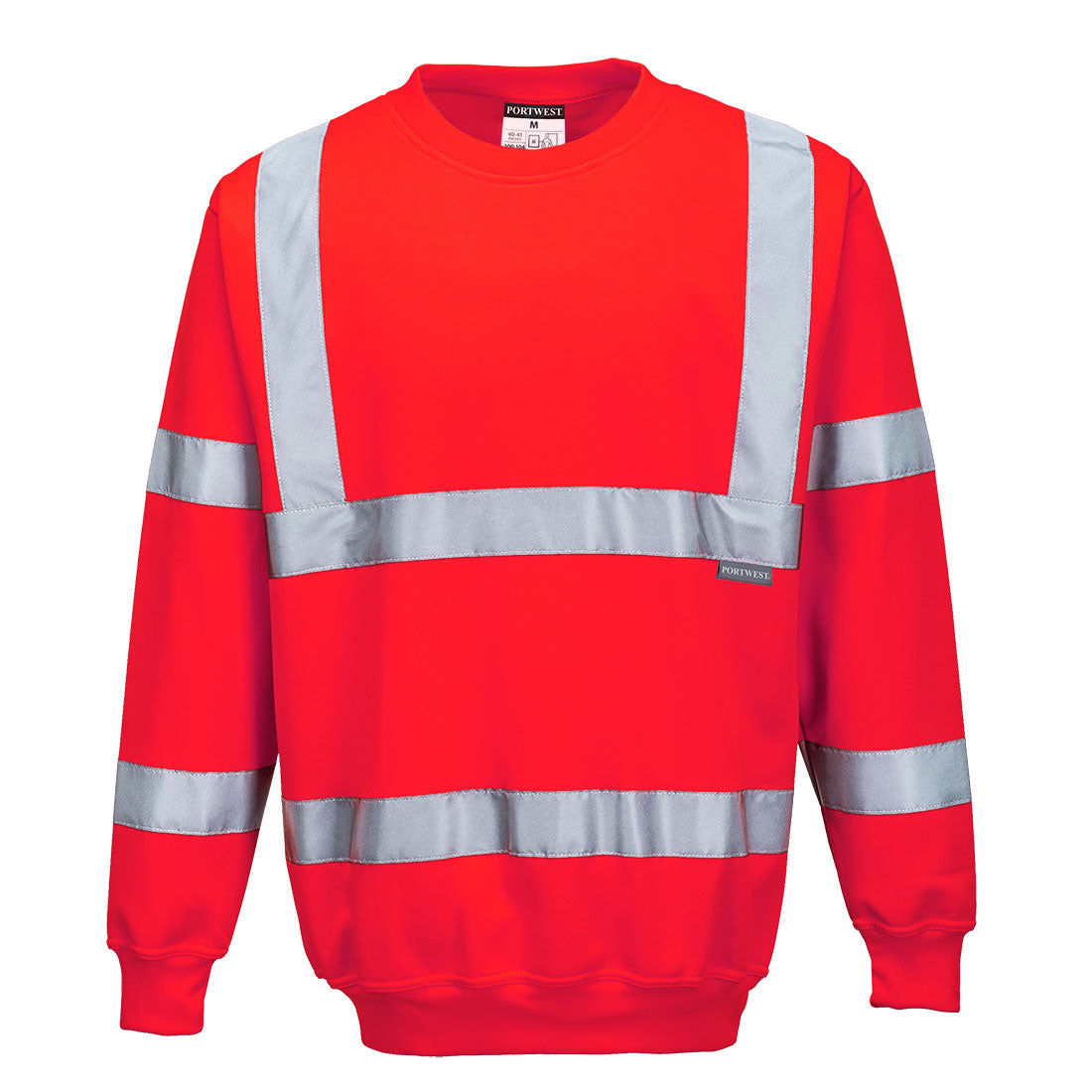 Portwest B303 Hi-Vis Sweatshirt - Red