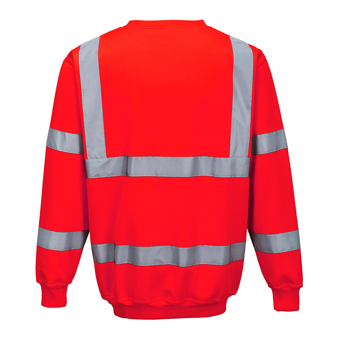 Portwest B303 Hi-Vis Sweatshirt Red-rear