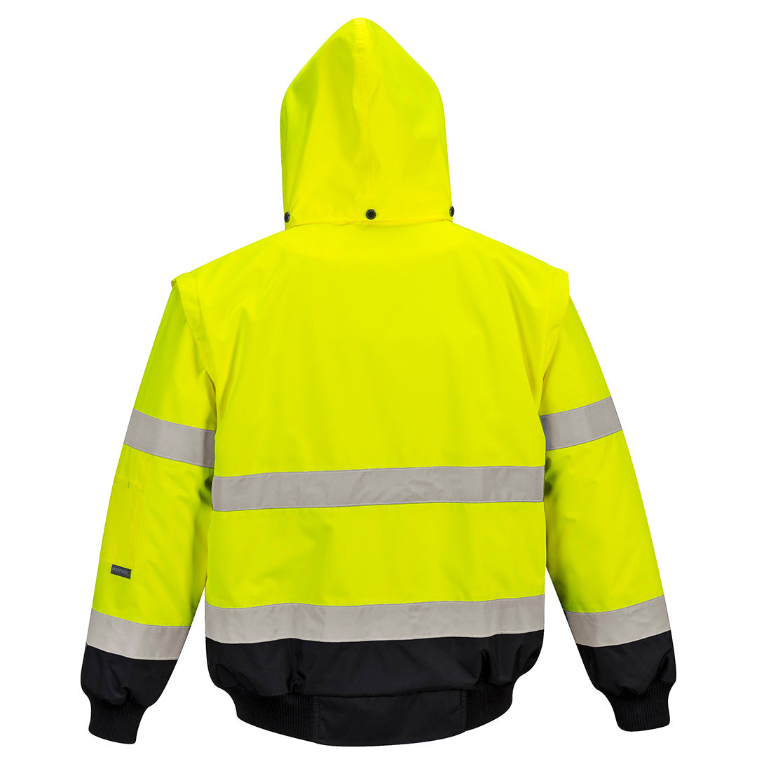 Portwest C465 Hi-Vis 3-in-1 Contrast Bomber Jacket Yellow/Black_rear