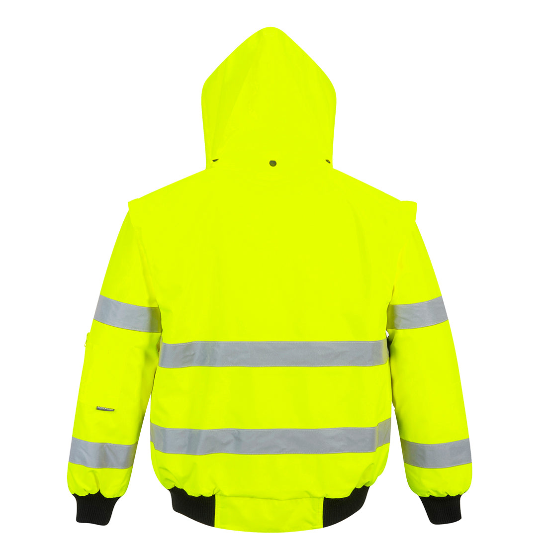 Portwest C467 Hi-Vis 3-in-1 Bomber Jacket Yellow_Rear