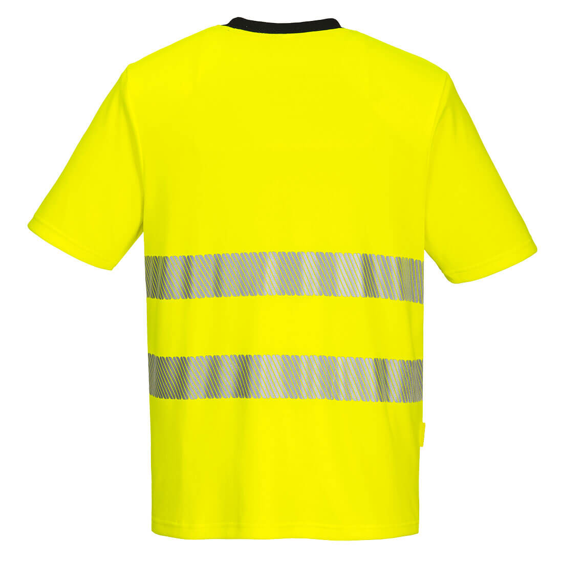 Portwest DX4 Hi-Vis T-Shirt Short Sleeve YellowBlack_R