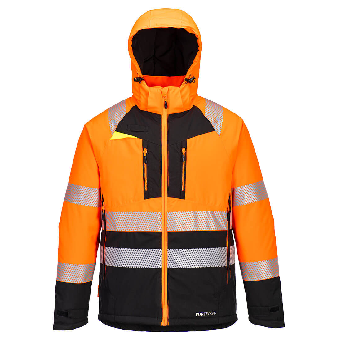 Portwest DX430 DX4 Hi-Vis Class 2 Winter Jacket Orange/Black