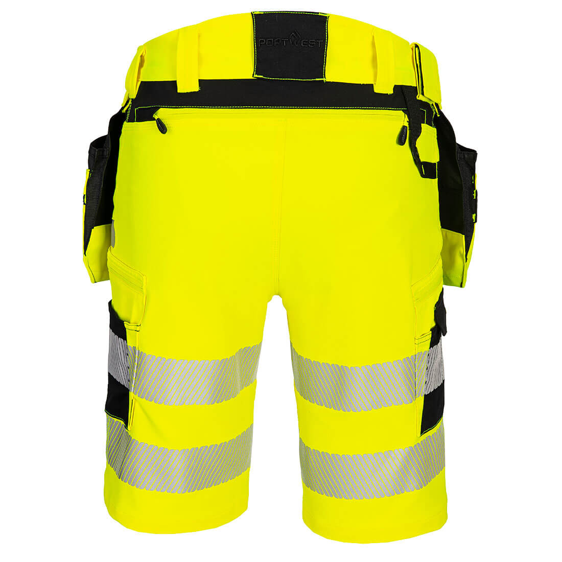 Portwest DX446 DX4 Hi-Vis Holster Pocket Shorts Yellow