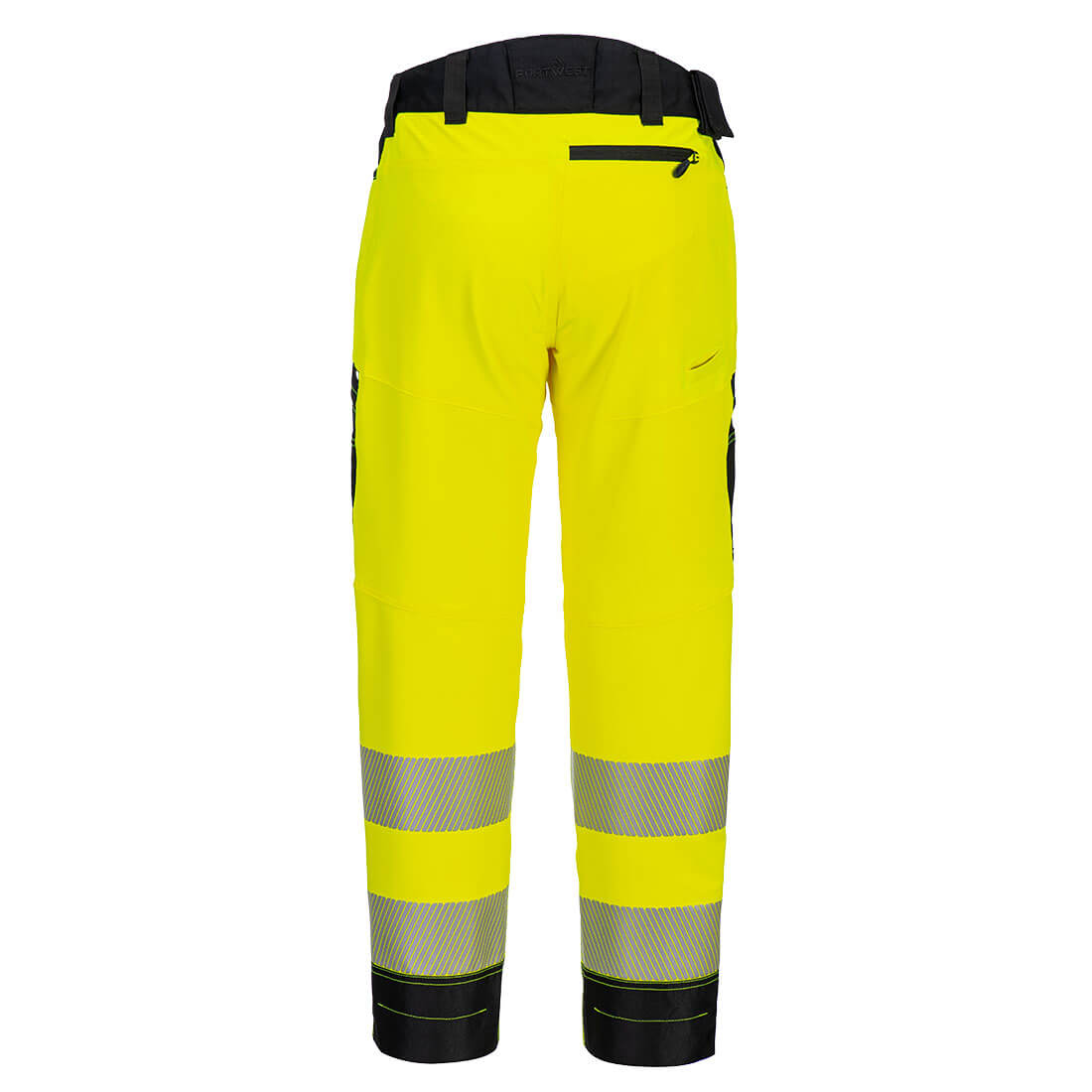 Portwest DX453 DX4 Hi-Vis Service Trousers Yellow Black