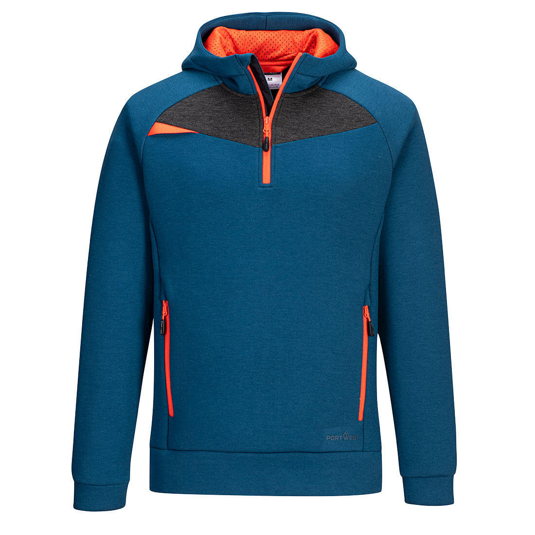 Portwest DX467 DX4 Quarter Zip Hoodie Metro Blue