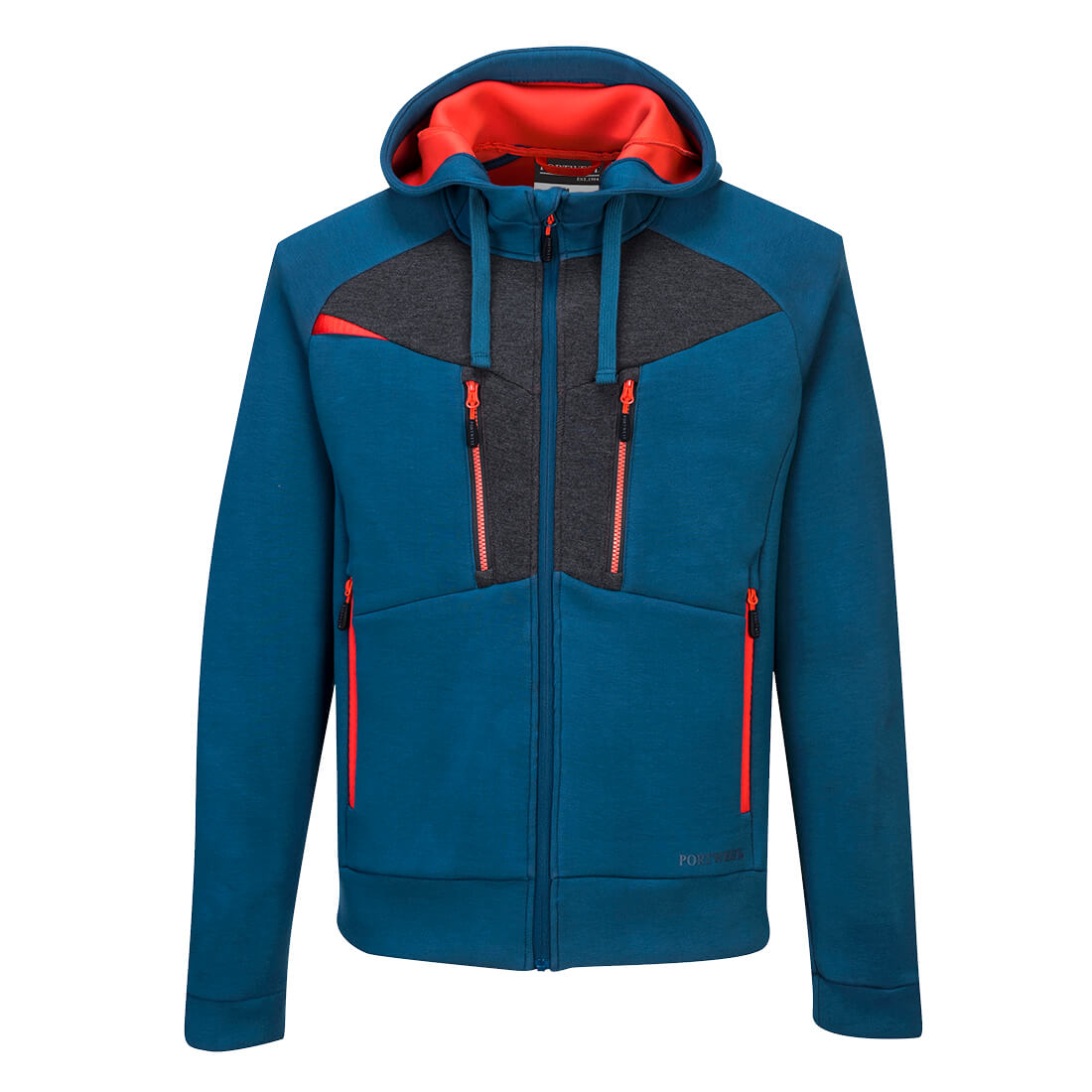 Portwest DX472 DX4 Zipped Hoodie Metro Blue