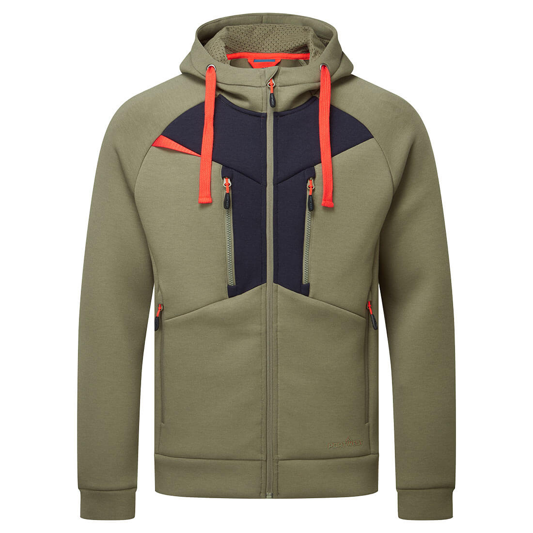 Portwest DX472 DX4 Zipped Hoodie Moss Green