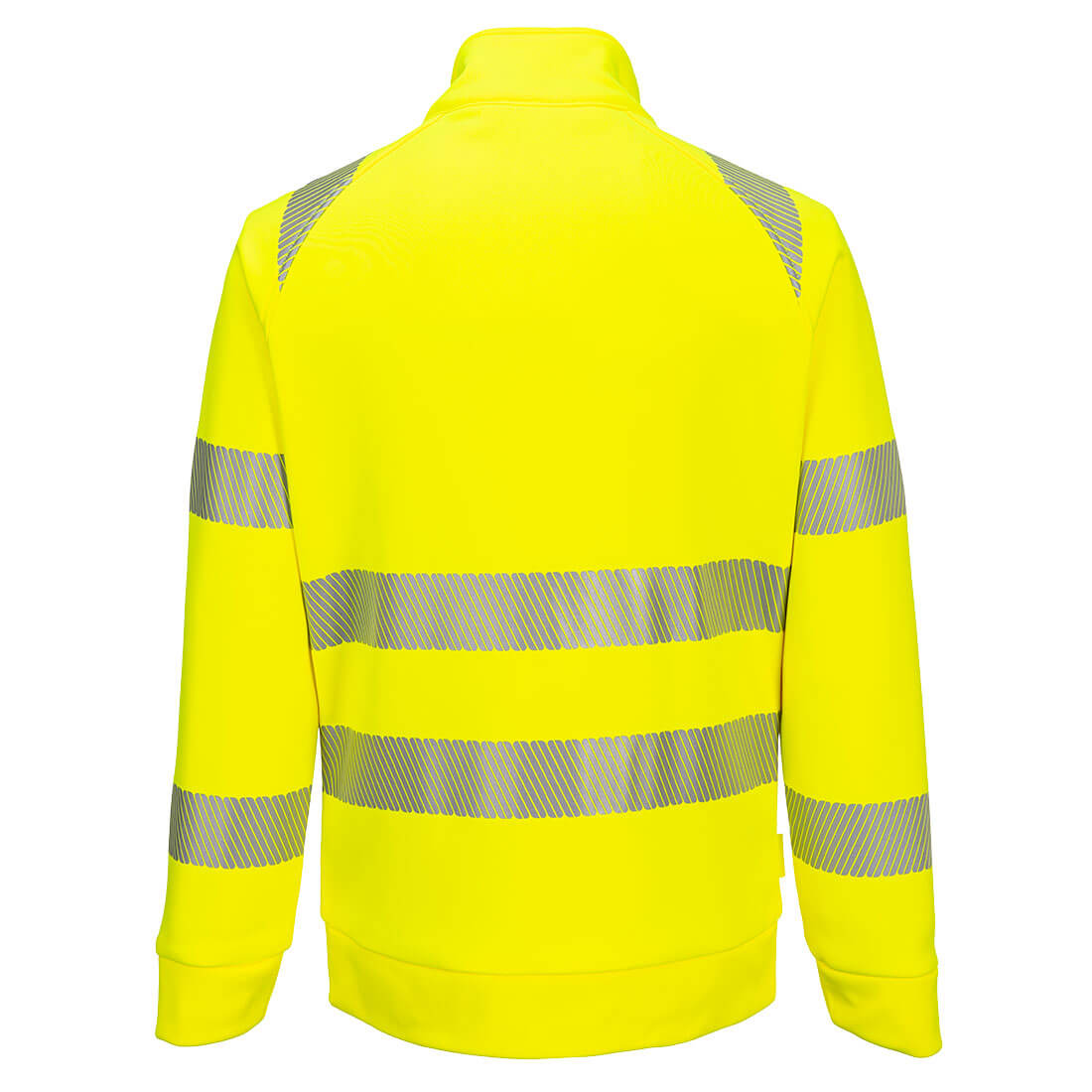 Portwest DX477 DX4 Hi-Vis Zipped Sweatshirt Yellow