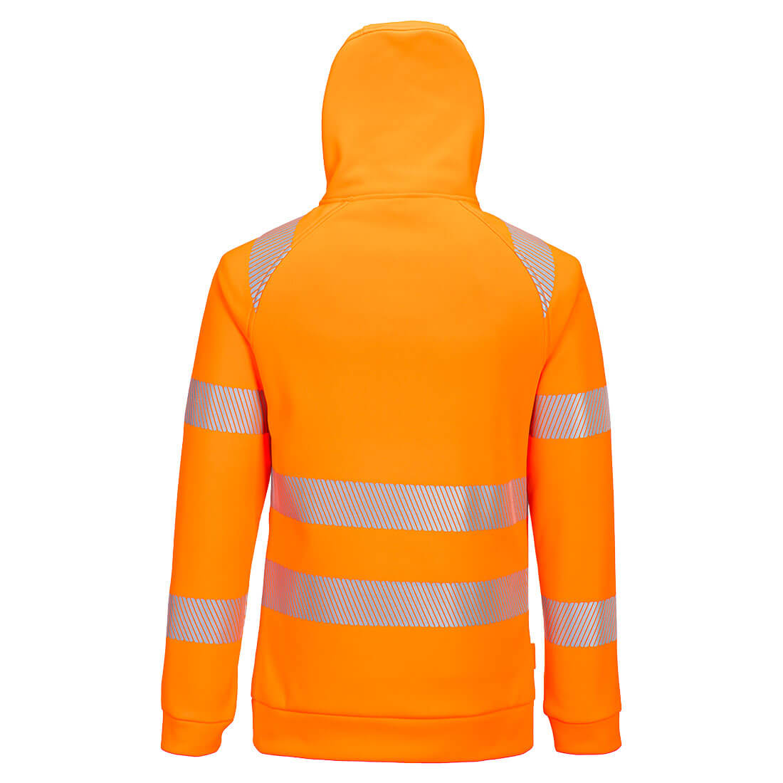 Portwest DX482 DX4 Hi-Vis 1/4 Zip Hoodie Orange Black