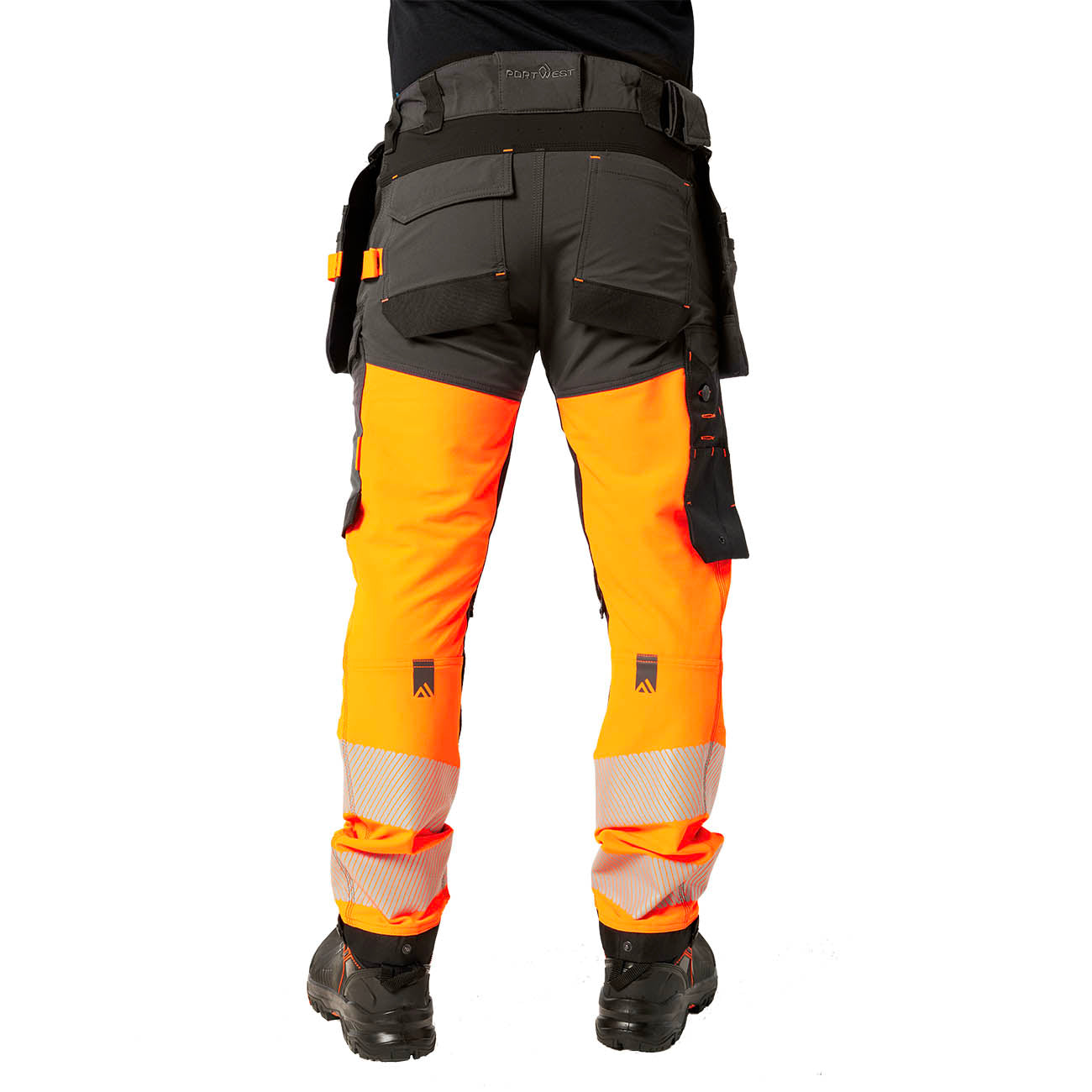 Portwest EV442 EV4 Trousers Orange/Metal Grey_M3