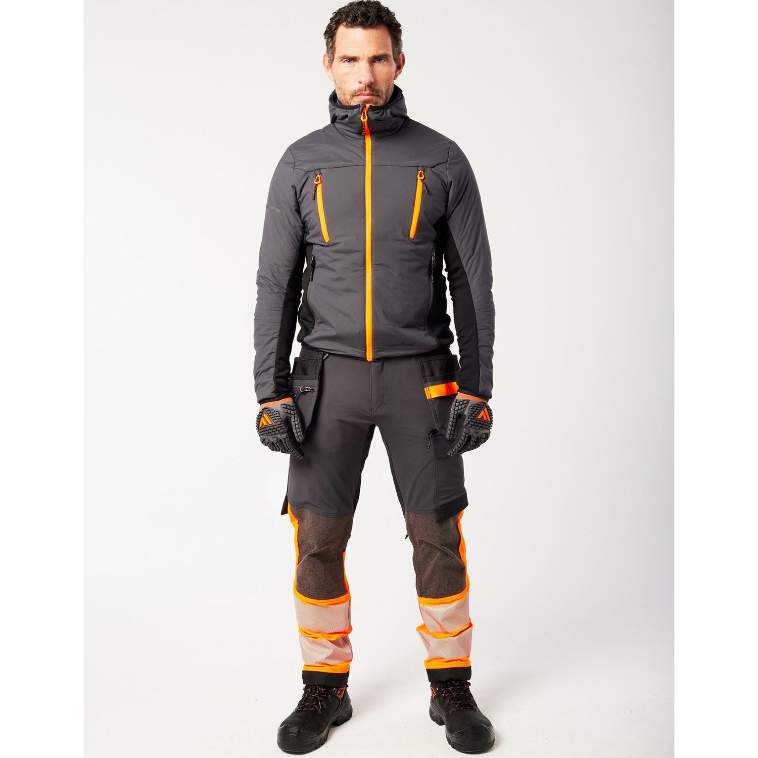 Portwest EV470 EV4 Insulated Hybrid Jacket Metal Grey_M2