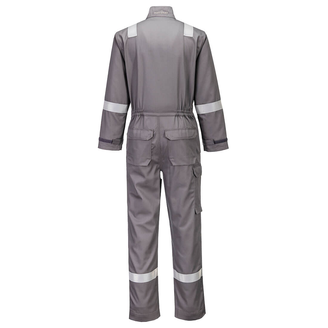 Portwest FR513 FR Chemical Resistant Coverall Grey_R