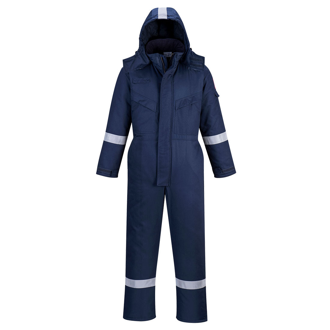 Portwest FR53 FR Anti-Static Insulated Coverall Navy