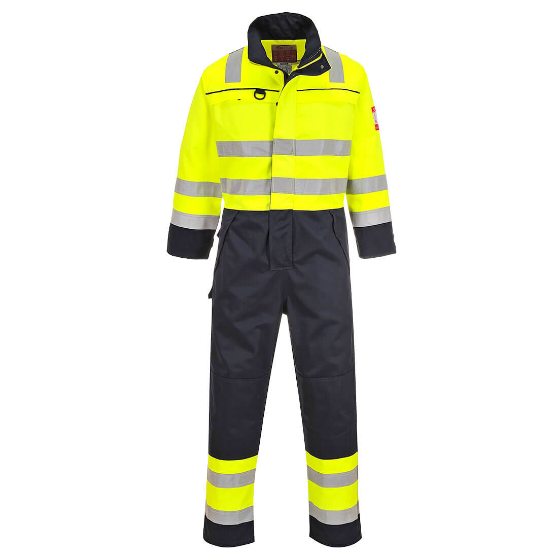 Portwest FR60 Hi-Vis Multi-Norm Coverall Yellow/Navy