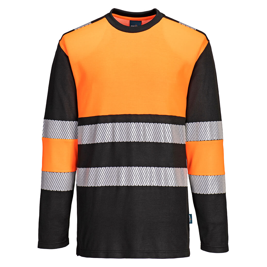 Portwest PW3 Hi-Vis Cotton Comfort Class 1 T-Shirt Orange/Black