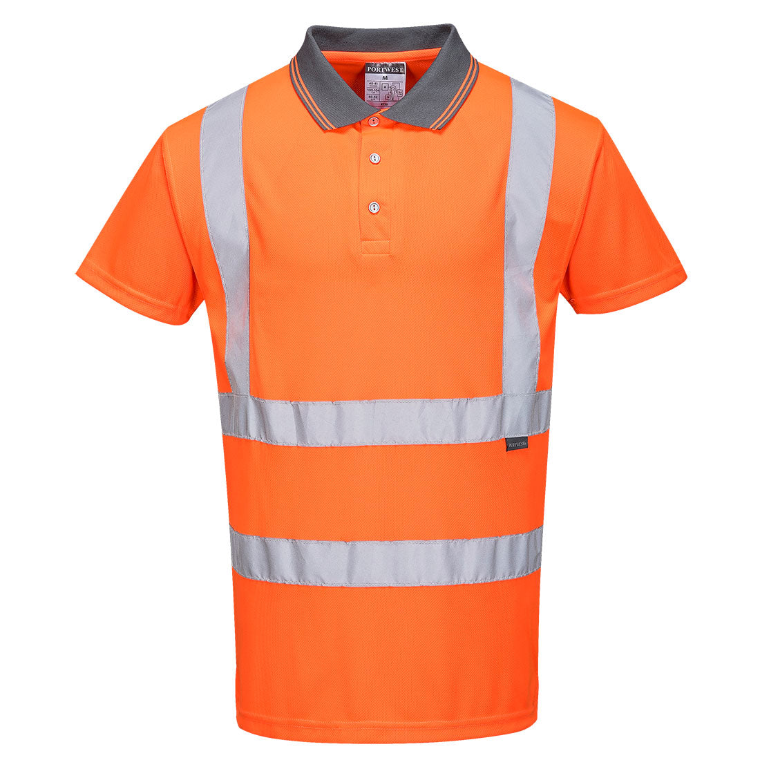 Portwest RT22 Hi-Vis Polo Shirt  Orange