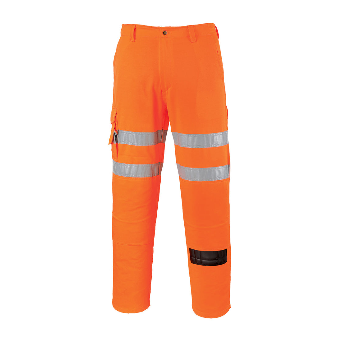 Portwest RT46 Hi-Vis Rail Work Trousers Orange