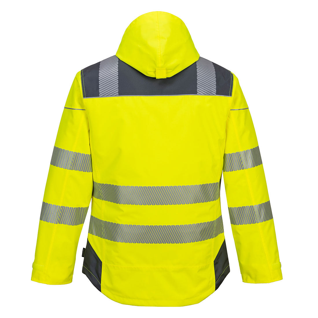 Portwest T400 PW3 Hi-Vis Winter Jacket Yellow Grey_B