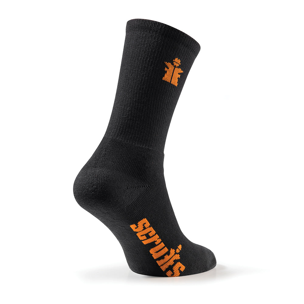 Scruffs Worker Socks Black 3pk_2