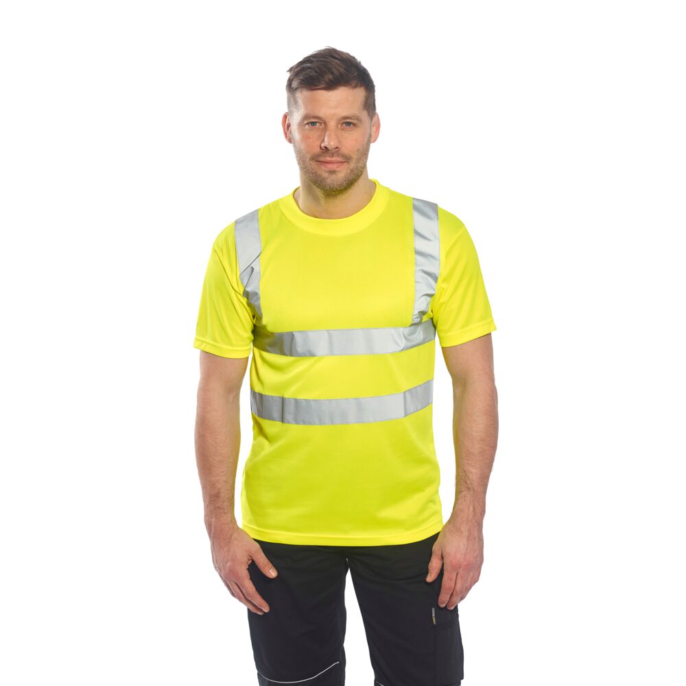 Portwest S478 Short Sleeve T-Shirt Yellow Moldel